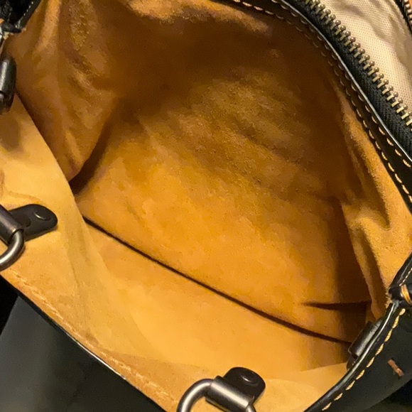 Coach Rogue EXCELLENT USED Handbag Black Pebbled Leather Tote Bag RG -20315 - Picture 7 of 16